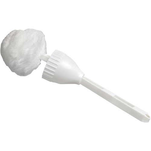 Lavette &agrave; cuvettes avec coupelle, 14-1/2" l, Soies Acrylique, Blanc Canadian Safety Group Inc.