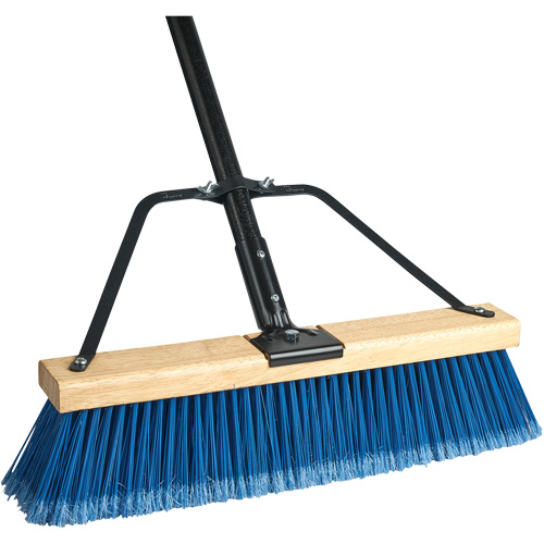 Ryno Push Broom with Braced Handle, 36", Fine, PVC Bristles Canadian Safety Group Inc.
