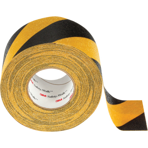 Ruban antid&eacute;rapant tout usage Safety-Walk, 4" x 60', Noir & jaune Canadian Safety Group Inc.