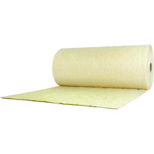 Tampon absorbant pour produits chimiques, Lourd, 150' lo x 38" la, Absorption 89,4 gal Canadian Safety Group Inc.