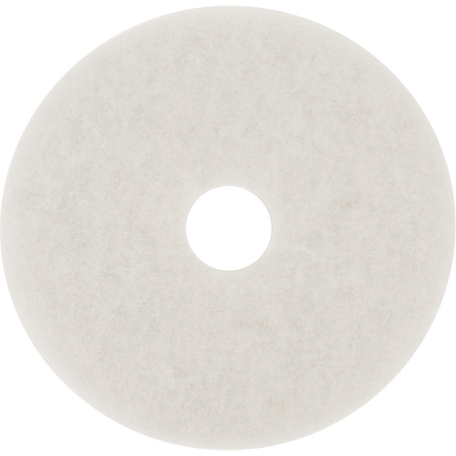 Tampon pour planchers, 10", Lustrage/Nettoyage/Polissage, Blanc Canadian Safety Group Inc.