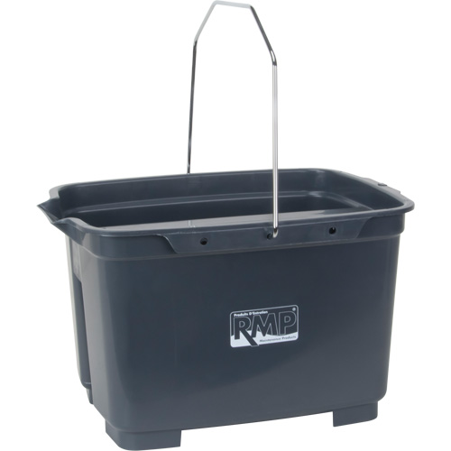 Dual Compartment Bucket, 4.75 US Gal. (19 qt.) Capacity, Grey Canadian Safety Group Inc.
