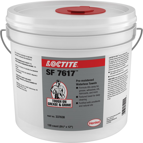 Essuie-mains industriels SF 7617, 130 lingettes, 12" x 9-1/2" Canadian Safety Group Inc.