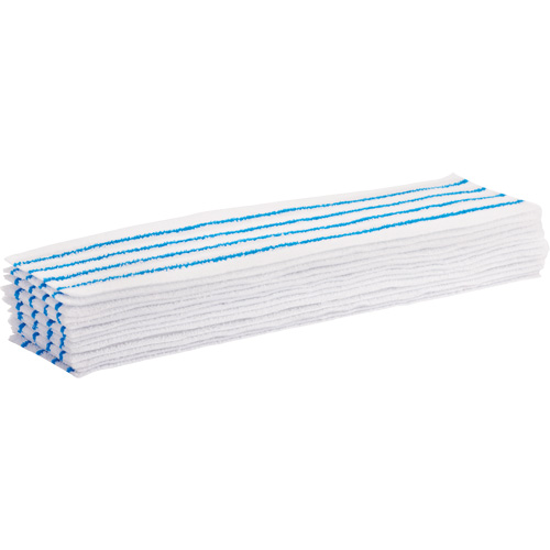 Disposable Mop Pad, Hook and Loop Style, Microfibre, 18" L x 4" W Canadian Safety Group Inc.