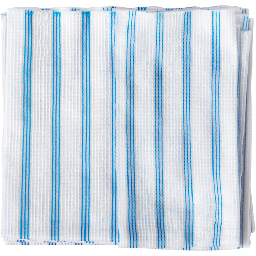 Disposable Single-Use Cloths, Microfibre, Blue/White Canadian Safety Group Inc.
