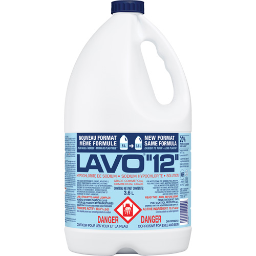 Javellisant liquide, 3,6 L, Cruche Canadian Safety Group Inc.