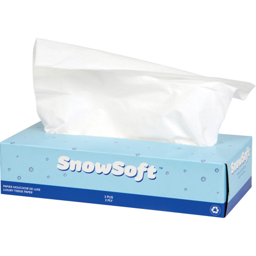 Snow Soft Premium Facial Tissue, 2 Ply, 7.4" L x 8.4" W, 100 Sheets/Box Canadian Safety Group Inc.