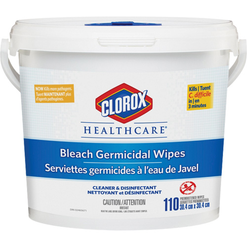 Healthcare&reg; Disinfecting Bleach Wipes, 110 Count Canadian Safety Group Inc.