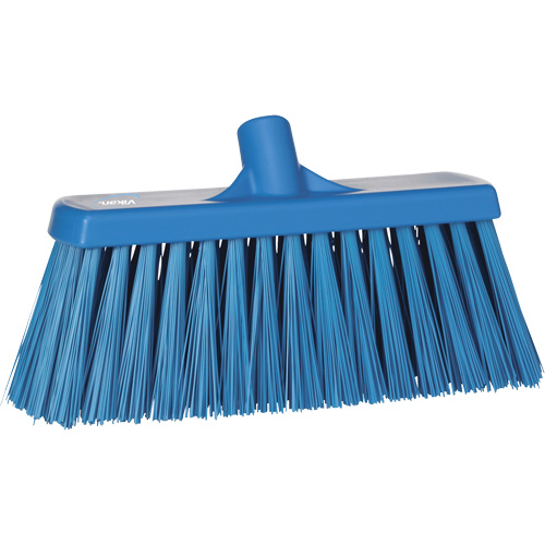 Heavy-Duty Push Broom, Stiff Bristles, 13", Polyester, Blue Canadian Safety Group Inc.