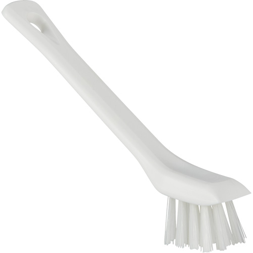 Brush with Scraping Edge, Stiff Bristles, 6" Long, White Canadian Safety Group Inc.