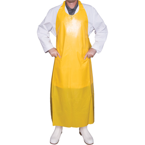 Top Dog 8 Mil. Apron, Polyurethane, 50" L x Yellow Canadian Safety Group Inc.
