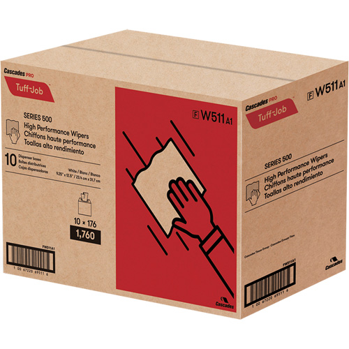 Pro Tuff-Job&reg; High Performance Spunlace Wipers, All-Purpose, 12-1/2" L x 9-1/4" W Canadian Safety Group Inc.