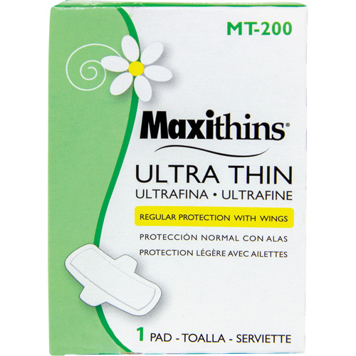 Serviettes Maxi Maxithins ultra minces avec ailes Canadian Safety Group Inc.