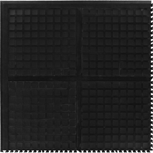 Hog Heaven III Comfort Modular Centre Tile, Corrugated, 3' x 3' x 3/4", Black, Nitrile Canadian Safety Group Inc.