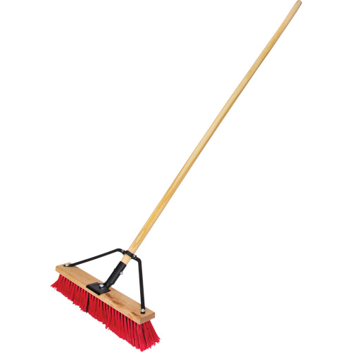 Balai-brosse &agrave; manche renforc&eacute;, 18", Moyen, Soies PVC Canadian Safety Group Inc.