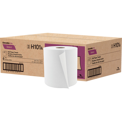 PRO Select Roll Paper Towel, 1 Ply, Standard, 1000' L Canadian Safety Group Inc.