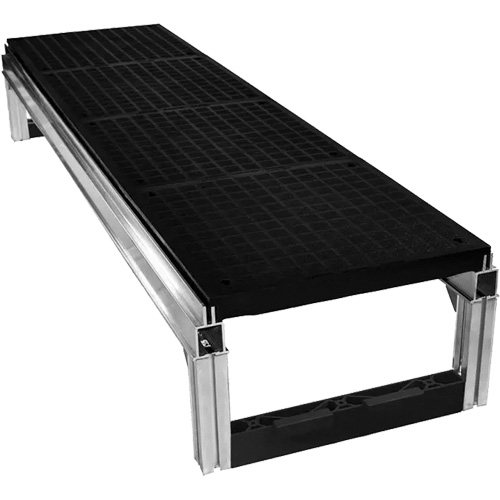 FOUNDATION Smooth Modular Aluminum Work Platform Kit, 18" W x 72" D, 400 lbs. Capacity, All-Welded Canadian Safety Group Inc.