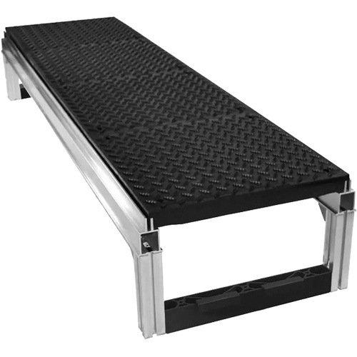 FOUNDATION Diamond-Plate Traction Modular Aluminum Work Platform Kit, 18" W x 72" D, 400 lbs. Capacity, All-Welded Canadian Safety Group Inc.