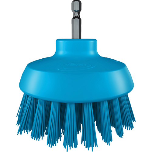 Brosse ronde HyDrive pour perceuse, Soies Tr&egrave;s ferme, Longueur de 3-1/10", Bleu Canadian Safety Group Inc.