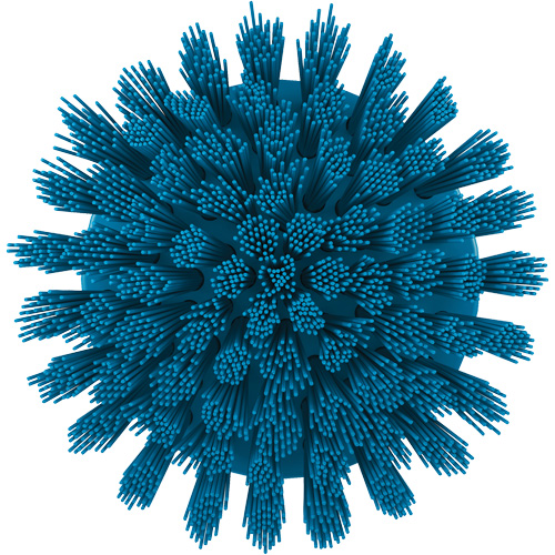 Brosse ronde HyDrive pour perceuse, Soies Tr&egrave;s ferme, Longueur de 3-1/10", Bleu Canadian Safety Group Inc.