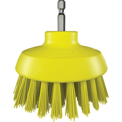 HyDrive Round Drill Brush, Extra Stiff Bristles, 3-1/10" Long, Yellow Canadian Safety Group Inc.