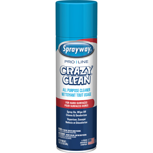 Nettoyant tout usage Pro Line Crazy Clean, 19 oz., Canette a&eacute;rosol Canadian Safety Group Inc.