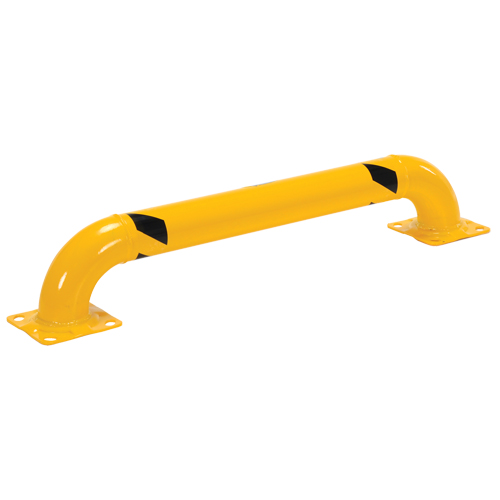 Low Profile Rack Guards, 4' W x 0.75' H, Yellow Canadian Safety Group Inc.