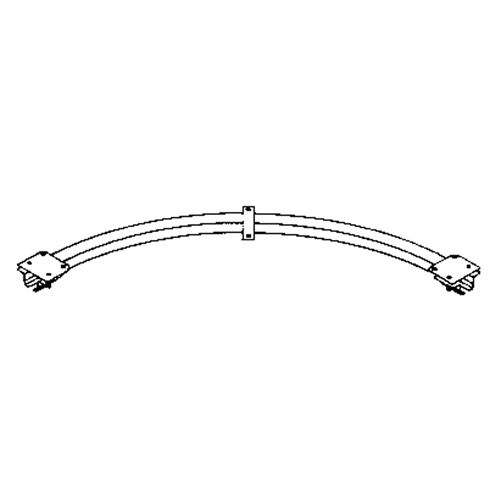 Ceiling Mounted 90° Curved Curtain Partition Track, 3' L Canadian Safety Group Inc.