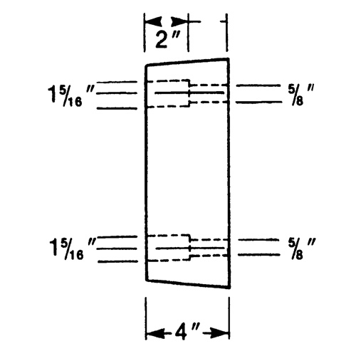 Butoirs de quai en caoutchouc moul&eacute;s, Caoutchouc, 13" la x 4" p x 12" h Canadian Safety Group Inc.