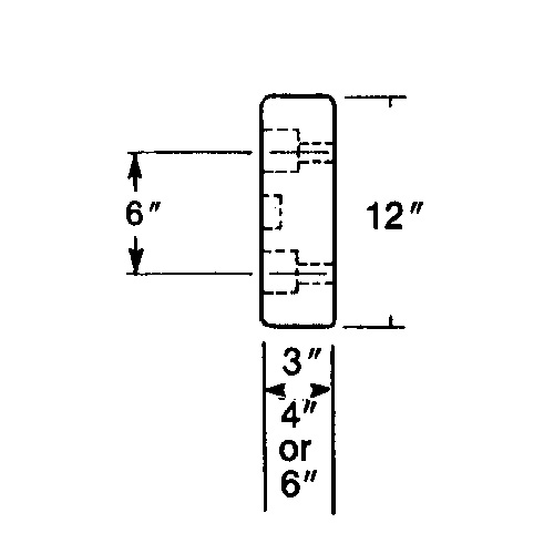 Butoirs de quai en caoutchouc moul&eacute;s, Caoutchouc, 30" la x 4" p x 10" h Canadian Safety Group Inc.