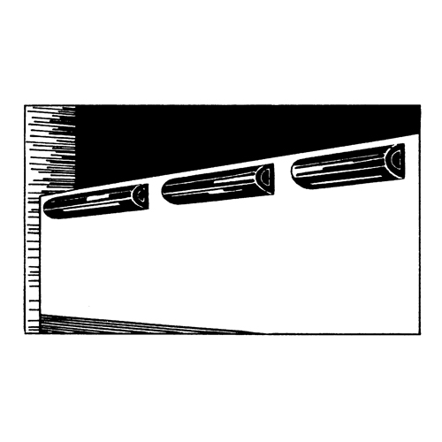 Extruded Rubber Dock Fenders, Rubber, 4-1/2" W x 12" L x 3-3/4" D Canadian Safety Group Inc.