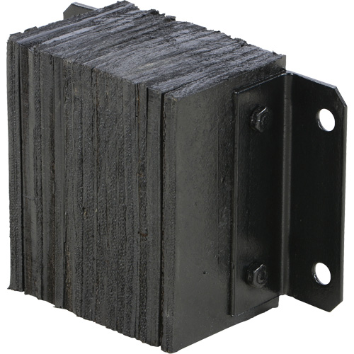 Butoir de quai lamell&eacute;, Horizontal, Caoutchouc, 12" la x 6" p x 10" h Canadian Safety Group Inc.