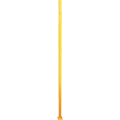 Adjustable Perimeter Guard In-Line Post, 4" W x 96" H, Yellow Canadian Safety Group Inc.
