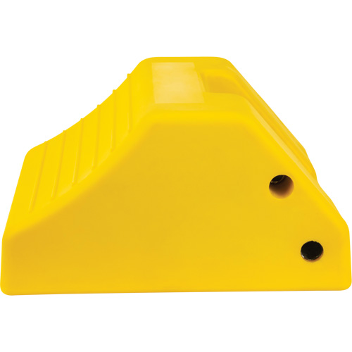 Heavy-Duty Wheel Chocks, Urethane, Yellow, 15-1/2" W x 17-7/10" D x 10" H Canadian Safety Group Inc.