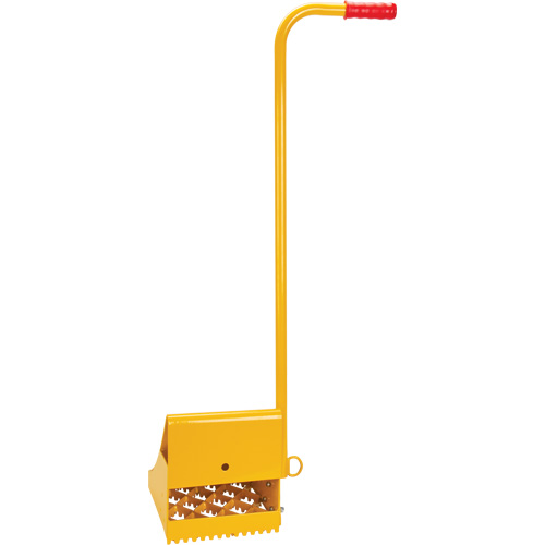 Ice Chock with Ergonomic Handle, Steel, Yellow, 8-1/16" W x 10-5/8" D x 8-13/16" H Canadian Safety Group Inc.