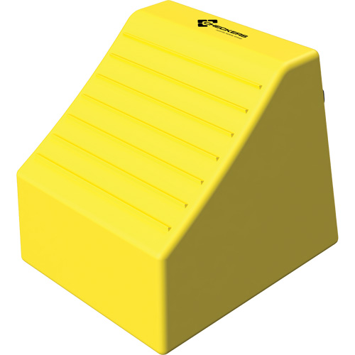 Checkers Safety Heavy-Duty Ultra Class Mining Wheel Chock without Bracket, HDPE, Yellow, 14-1/2" W x 17-1/2" D x 16" H Canadian Safety Group Inc.