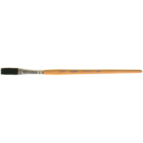 Pinceau une passe, Largeur de la brosse de 3/8", Soie de bœuf, Manche &agrave; Bois Canadian Safety Group Inc.