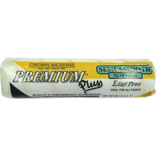Professional Lint-Free Paint Roller Cover, 10 mm (3/8") Nap, 240 mm (9-1/2") L Canadian Safety Group Inc.
