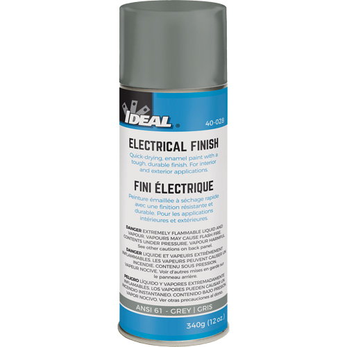 Spray Paint, Grey, Gloss, Aerosol Can Canadian Safety Group Inc.