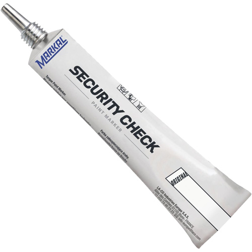 Security Check Paint Marker, 1.7 oz., Tube, White Canadian Safety Group Inc.