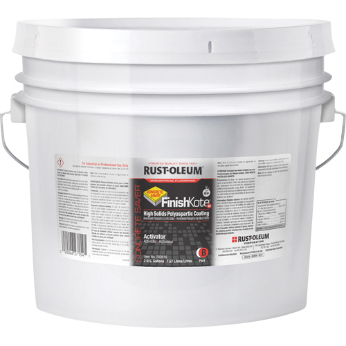 Concrete Saver&reg; FinishKote 80 High Solids Polyaspartic Floor Coating Part B, Pail, Clear/Tint Base Canadian Safety Group Inc.