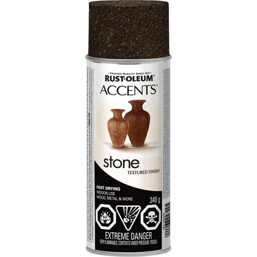 Accents&reg; Stone Creations Spray Paint, Aerosol Can, Mineral Brown Canadian Safety Group Inc.