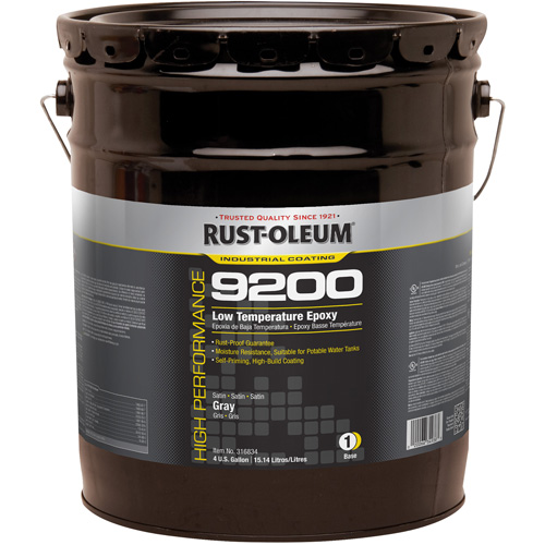 9200 System Low Temperature Epoxy Base, Grey, 4 gal., Pail Canadian Safety Group Inc.