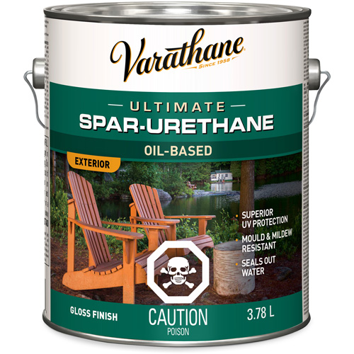 Varathane&reg; Diamond Outdoor Wood Finish, 3.78 L, Clear, Gloss Canadian Safety Group Inc.
