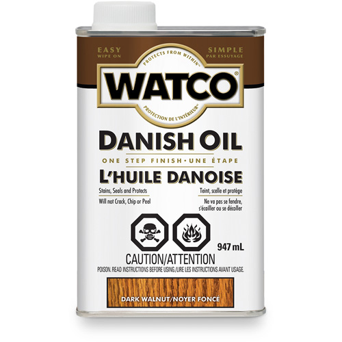 Huile danoise Watco, 947 ml, Noyer fonc&eacute;, Transparent Canadian Safety Group Inc.