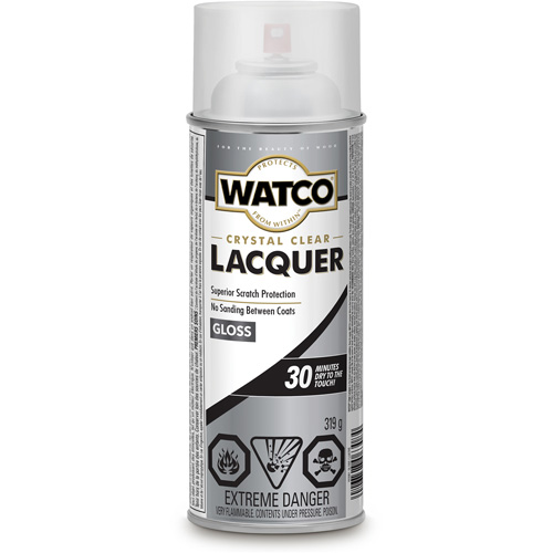 Watco&reg; Lacquer Wood Finish, 319 g, Clear, Gloss Canadian Safety Group Inc.