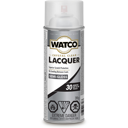 Watco&reg; Lacquer Wood Finish, 319 g, Clear, Semi-Gloss Canadian Safety Group Inc.