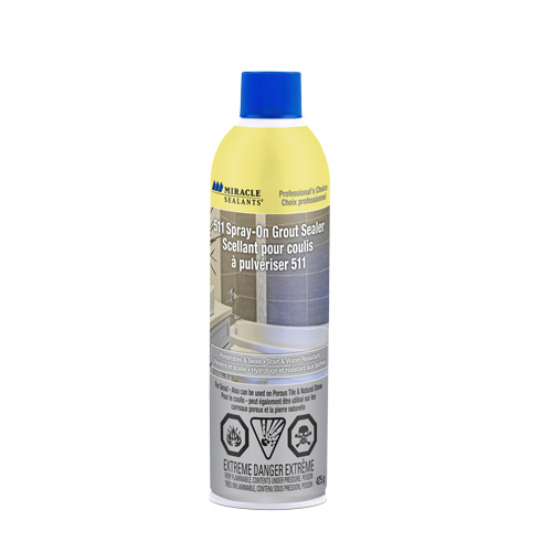 Miracle Sealants&reg; 511 Spray-On Grout Sealer, Aerosol Can Canadian Safety Group Inc.