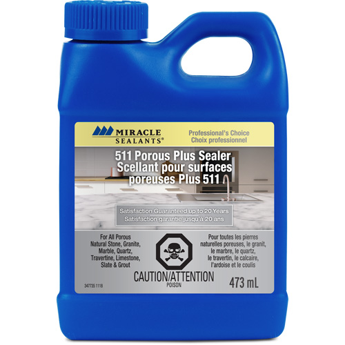 Scellant Porous Plus 511 Miracle Sealants, Cruche Canadian Safety Group Inc.