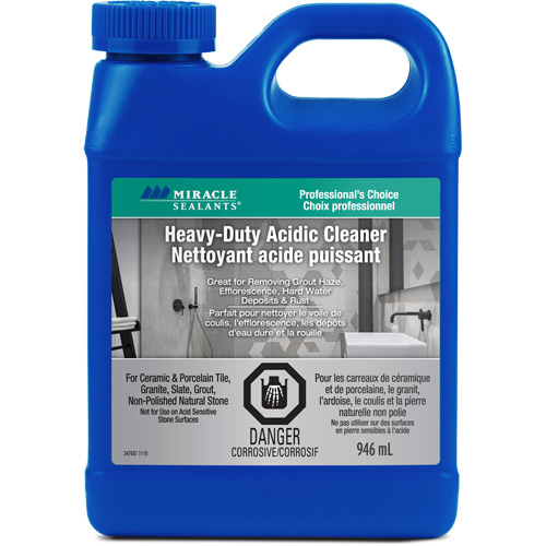 Nettoyant acide puissant Miracle Sealants, Cruche Canadian Safety Group Inc.